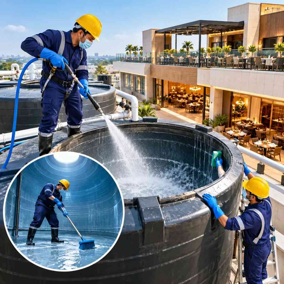Hotel & Restaurant Water Tank Cleaning